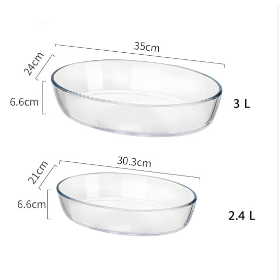 Pyrex Baking Dish Set - 2 Pcs